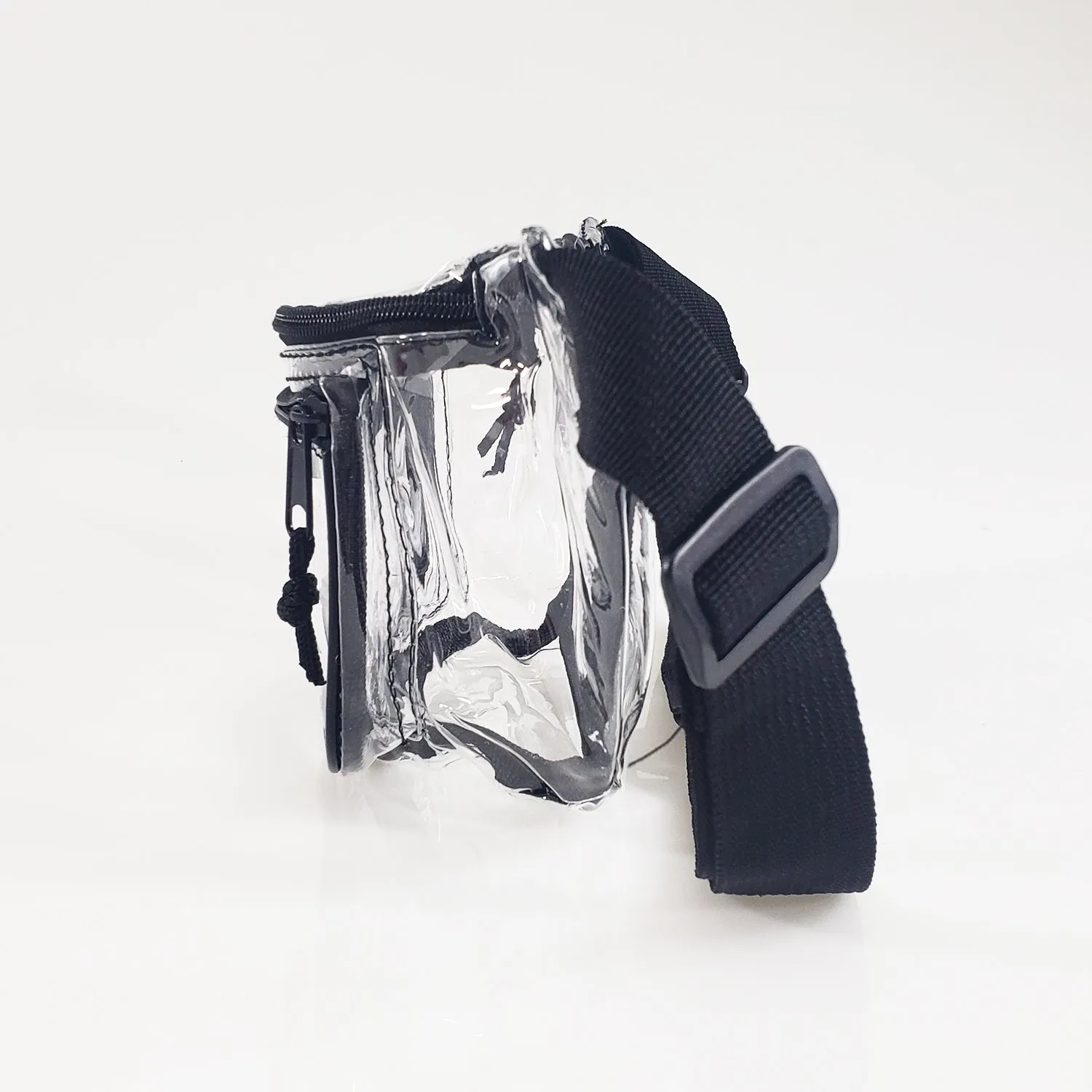 72 ct Three Zipper Clear Fanny Pack - By Case