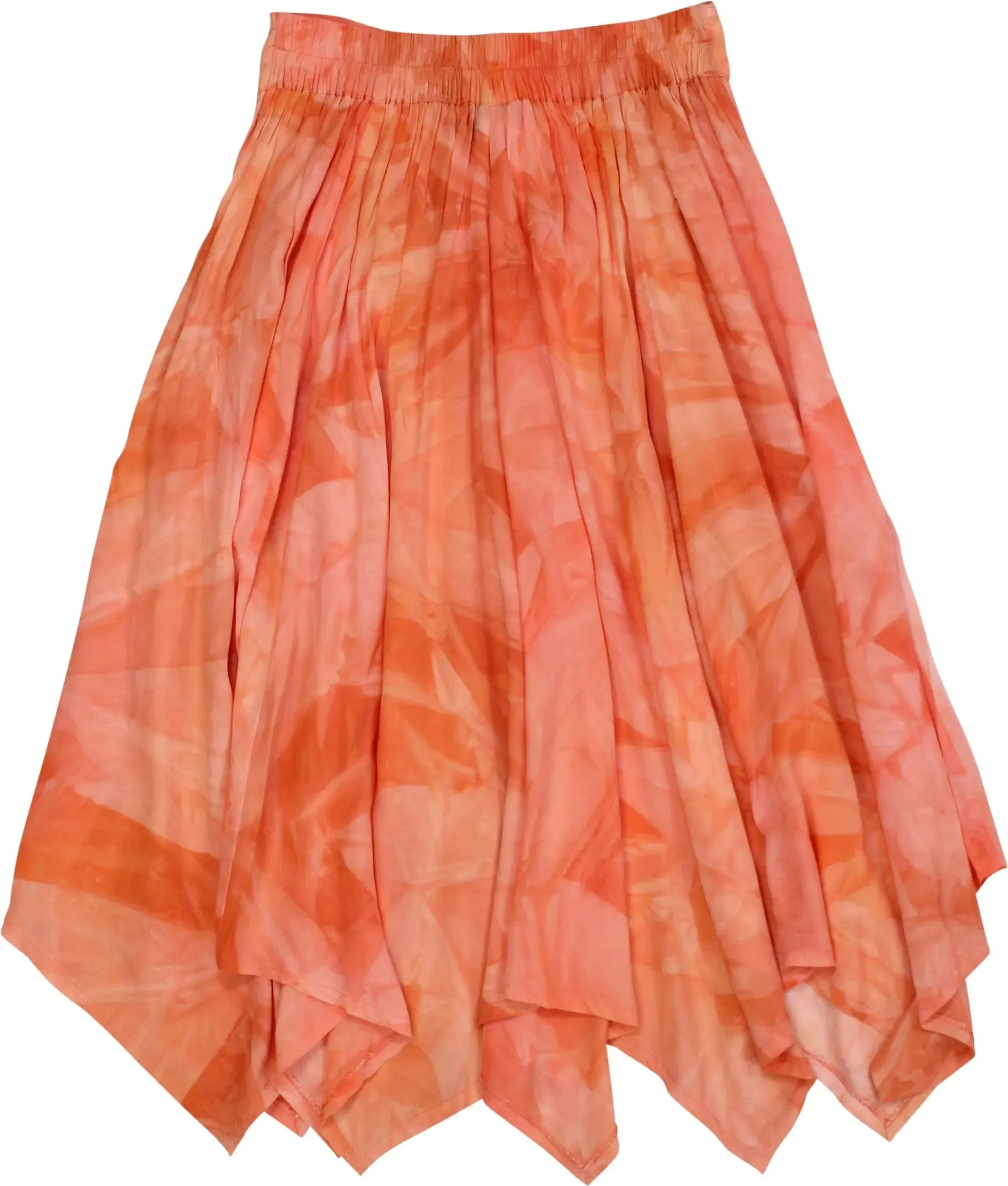 90s Flowy Peach Skirt