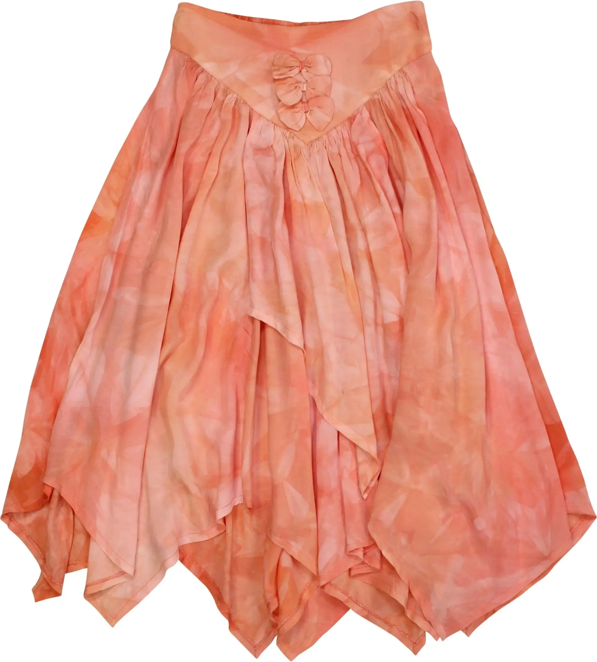 90s Flowy Peach Skirt