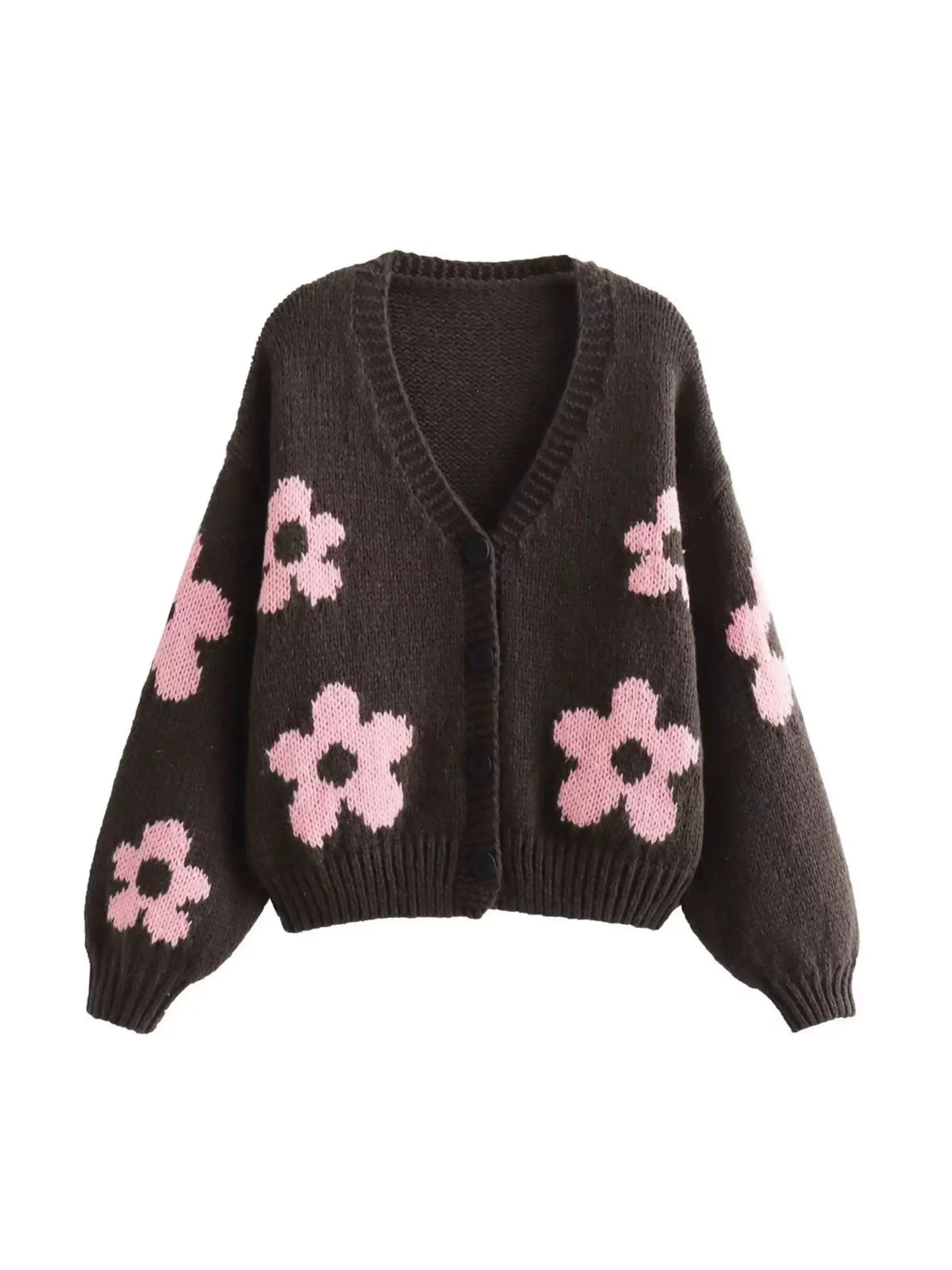 Azayla Floral Knit Cardigan