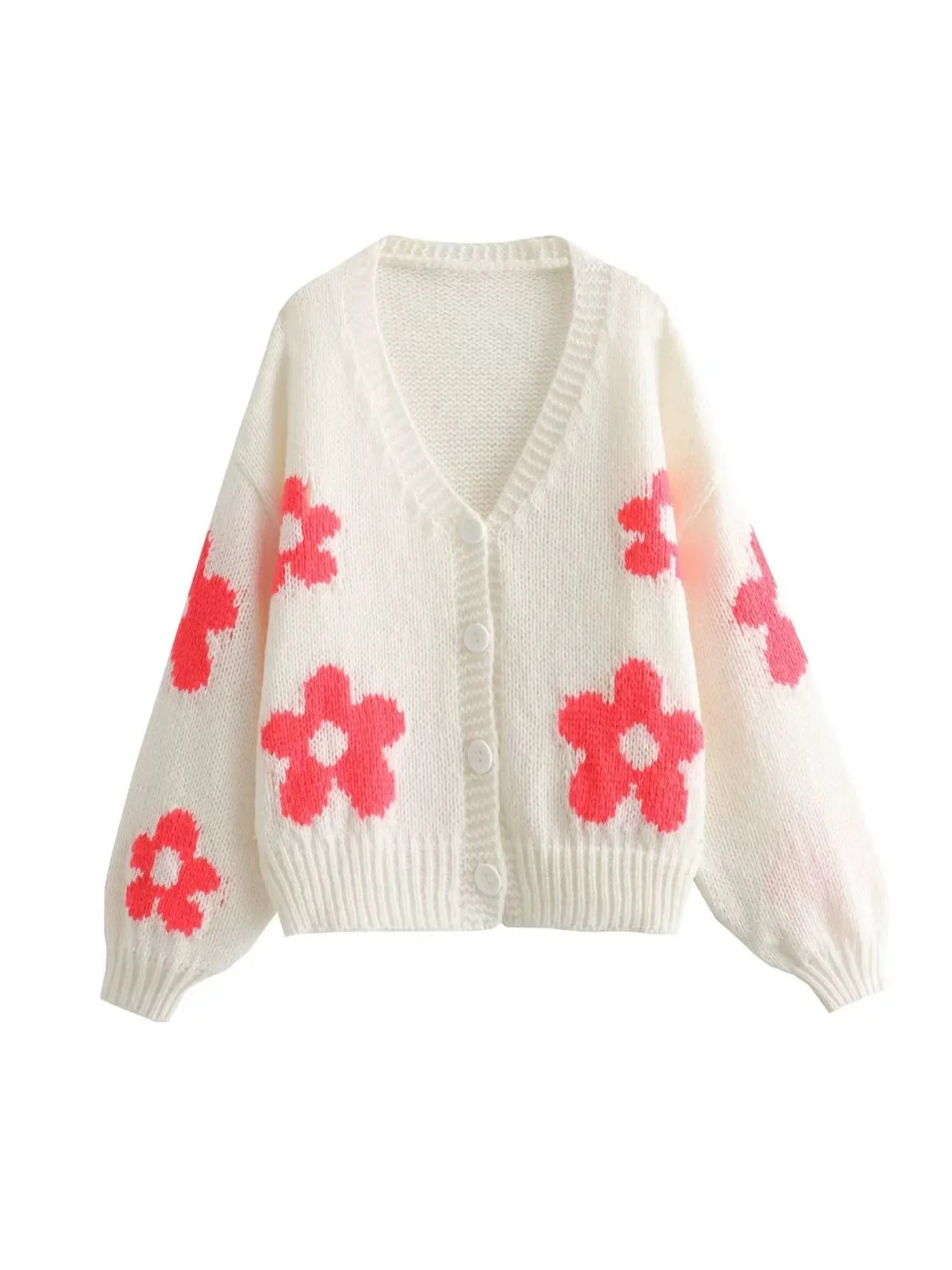 Azayla Floral Knit Cardigan