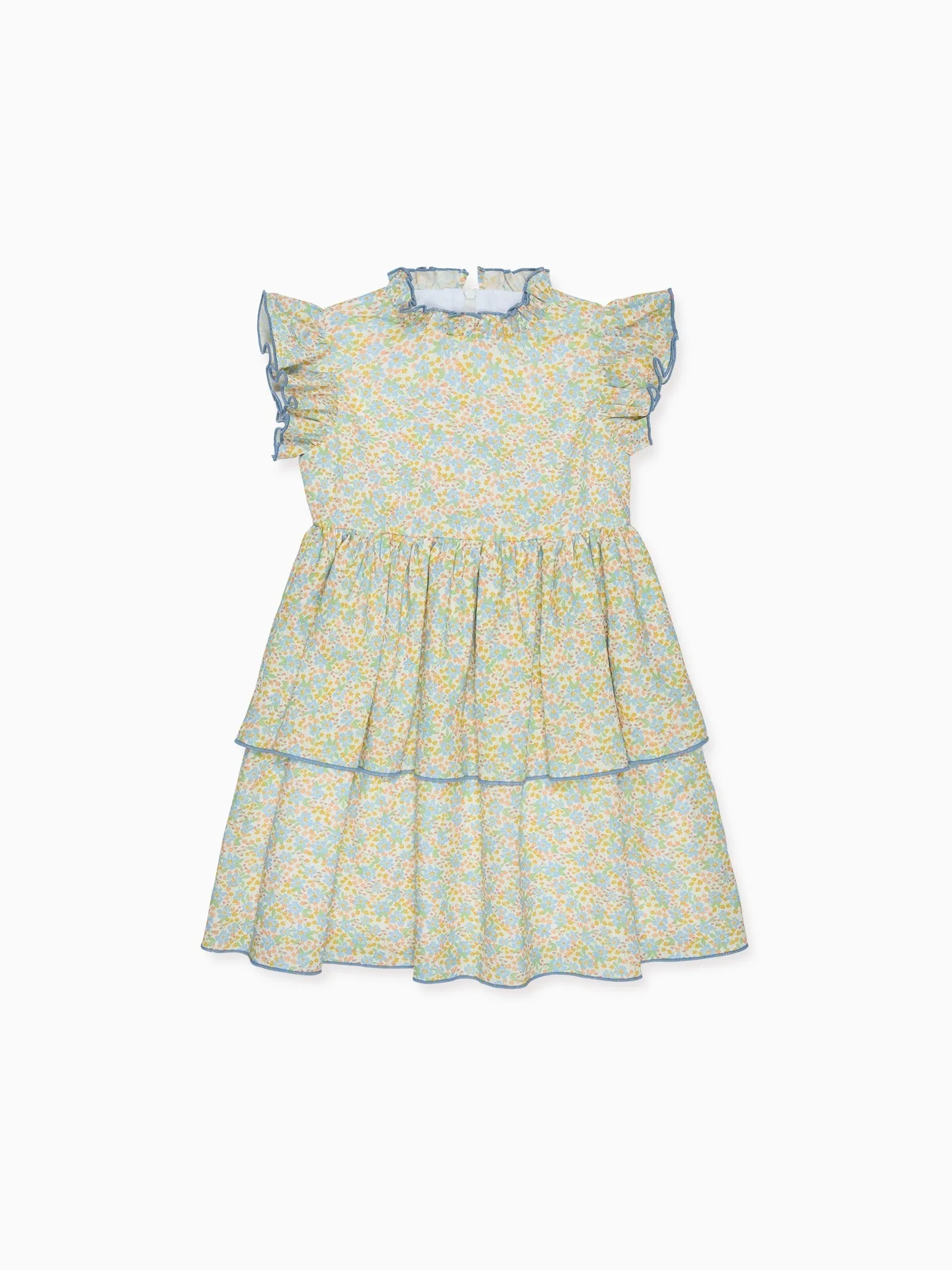 Blue Floral Florencia Girl Dress