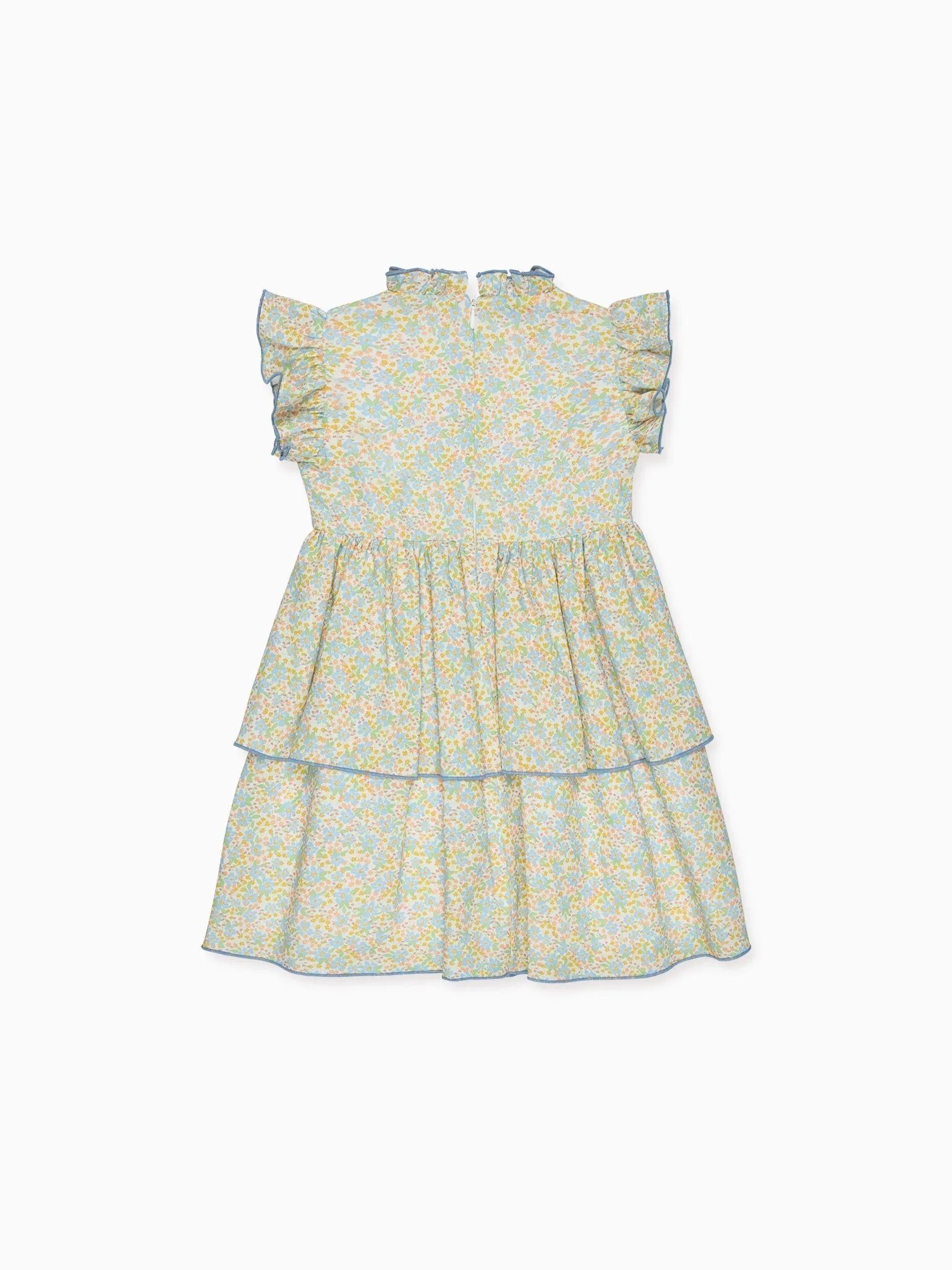 Blue Floral Florencia Girl Dress