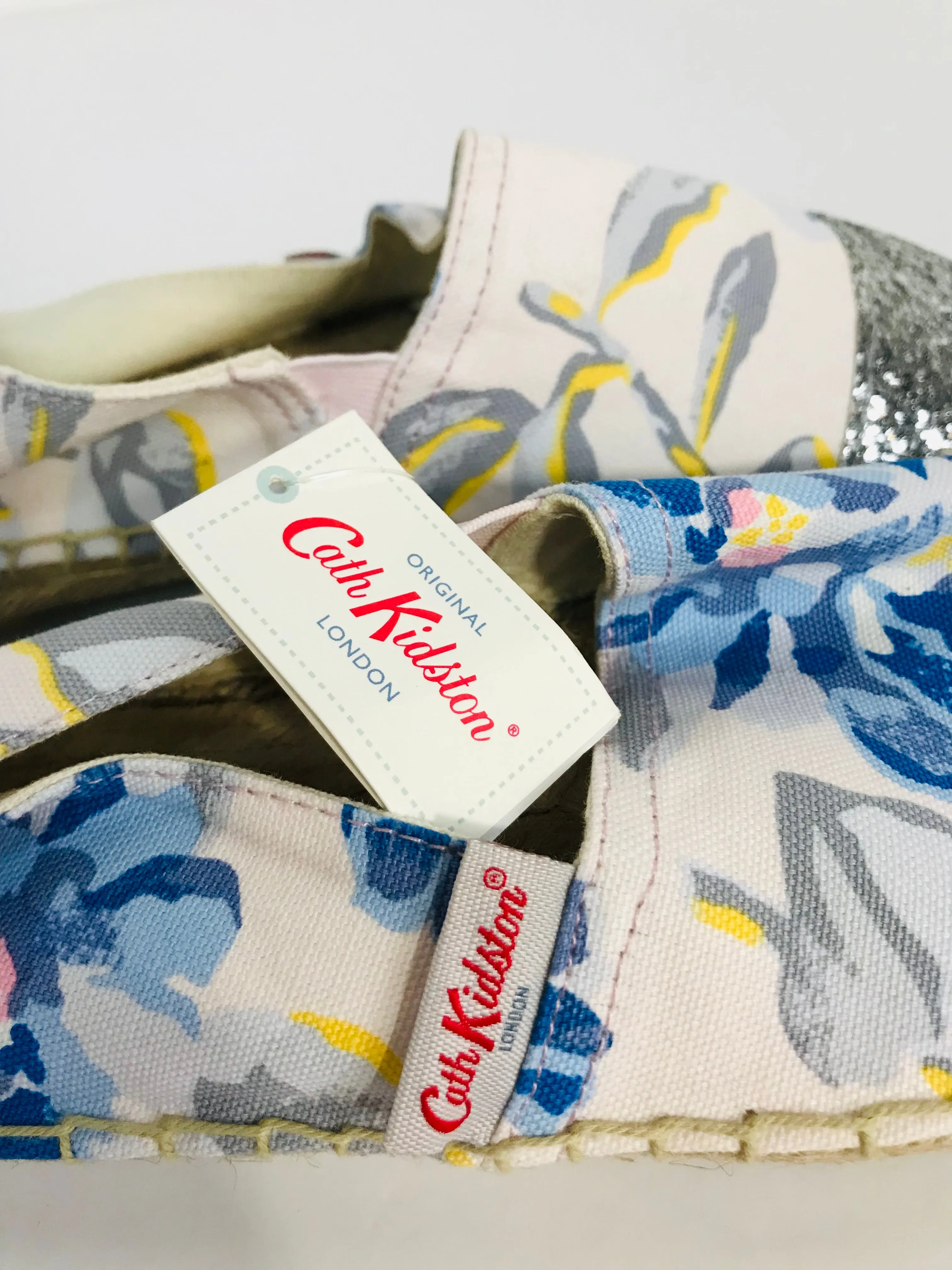 Cath Kidston Women's Glitter Espadrilles NWT | EU39 UK6 | Multicolour