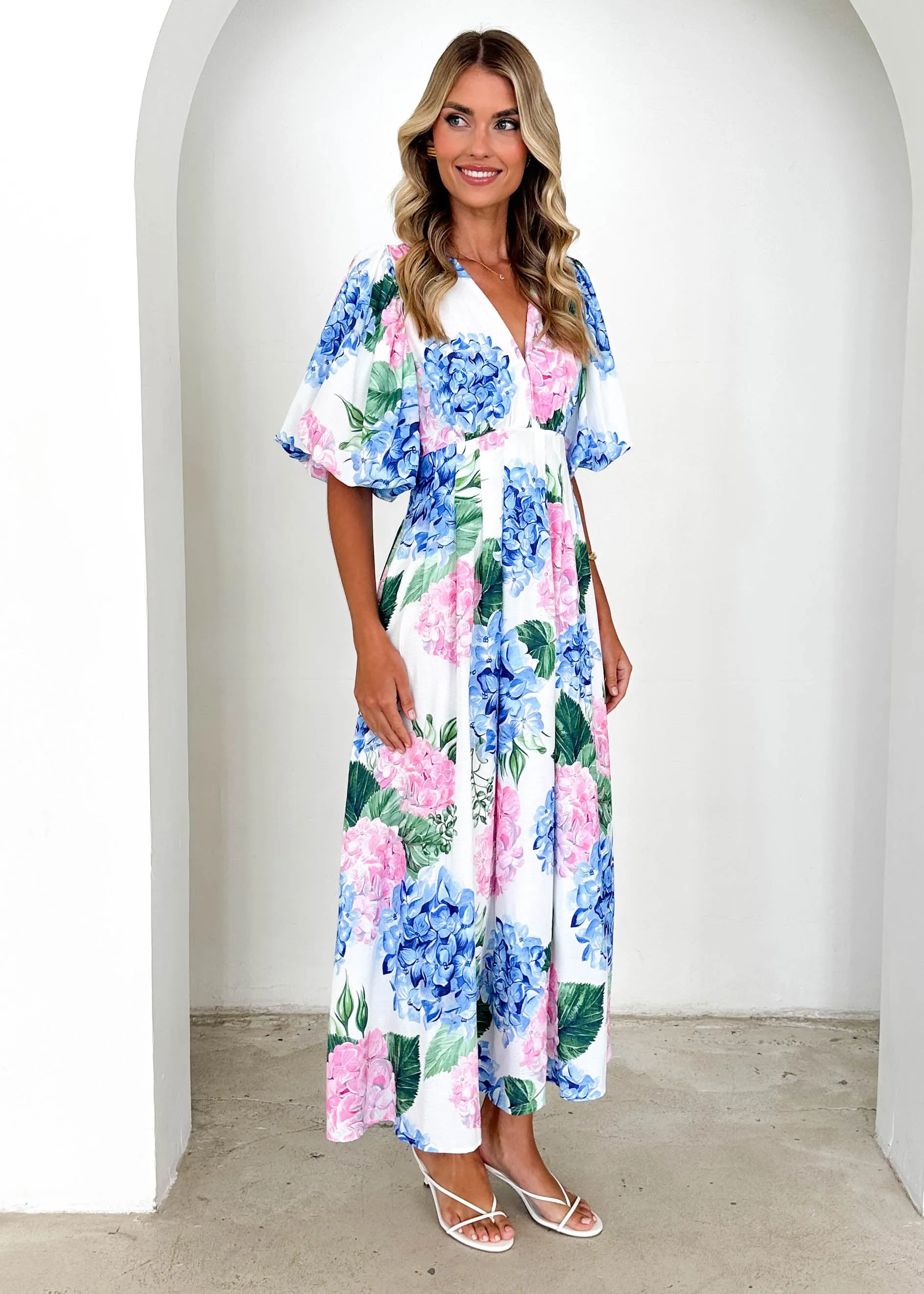 Chezzie Maxi Dress - Pastel Hydrangea