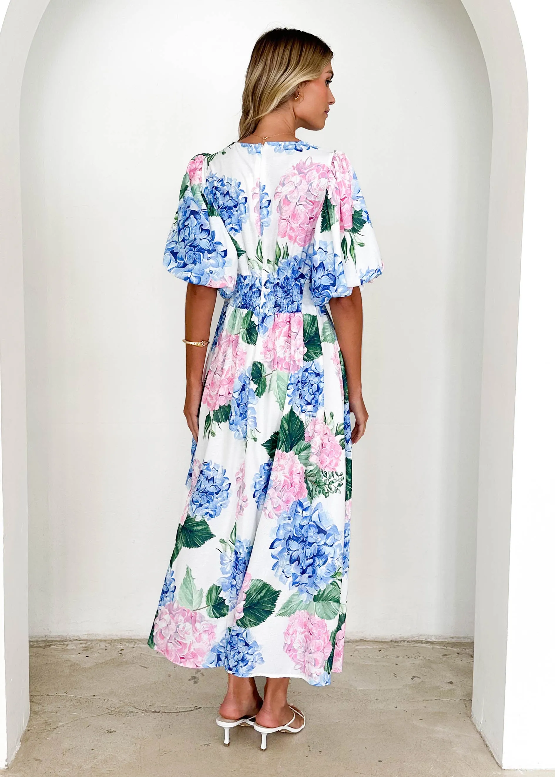 Chezzie Maxi Dress - Pastel Hydrangea