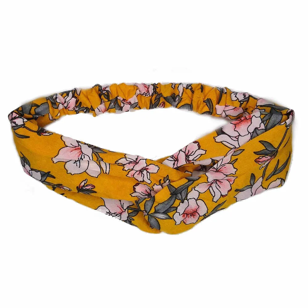 Cottage Floral Turban Twist Headbands