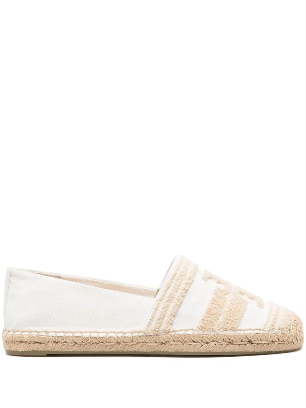 Double T-panel cotton espadrilles<BR/><BR/><BR/>