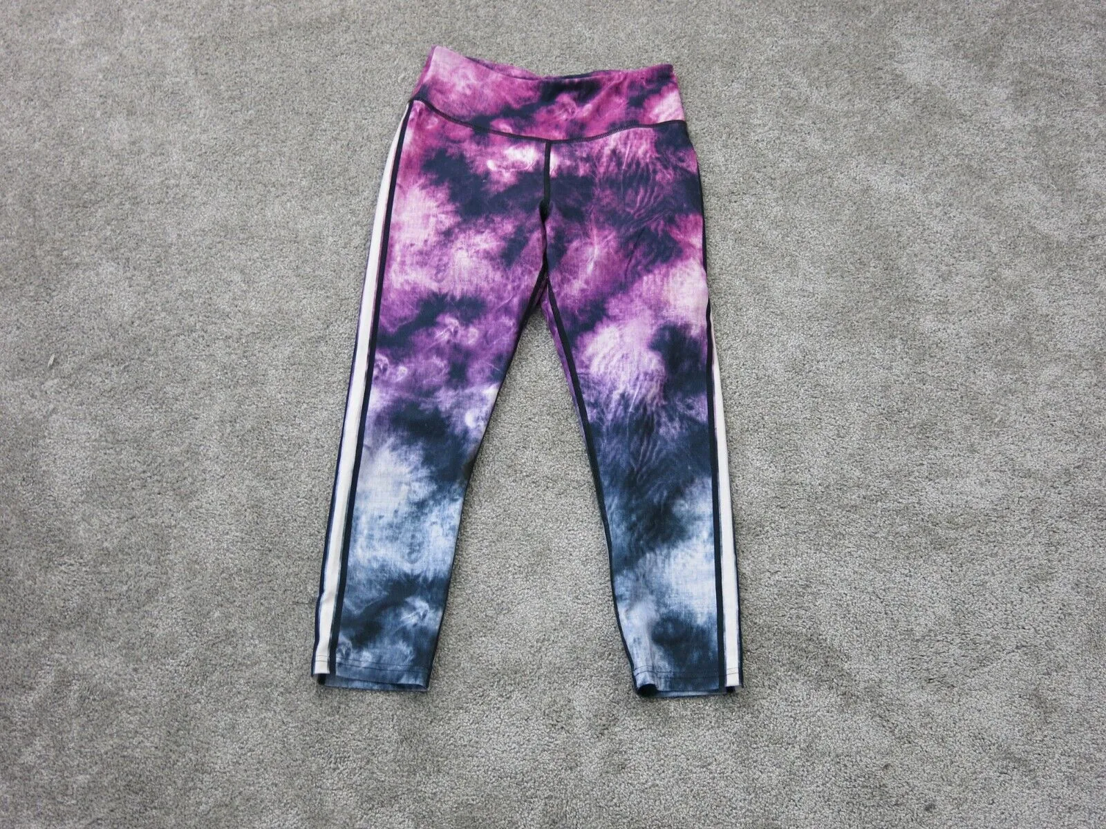 FILA Sport Womens Capri Legging Compression Yoga Pant Tie Dye Multi Size Small