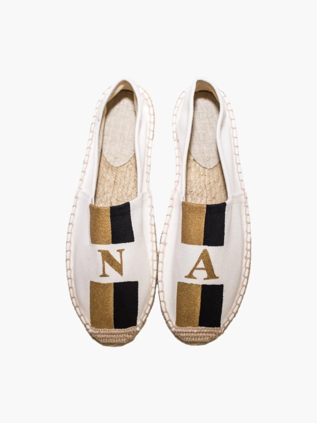 Flat Monogram Espadrilles: Personalised