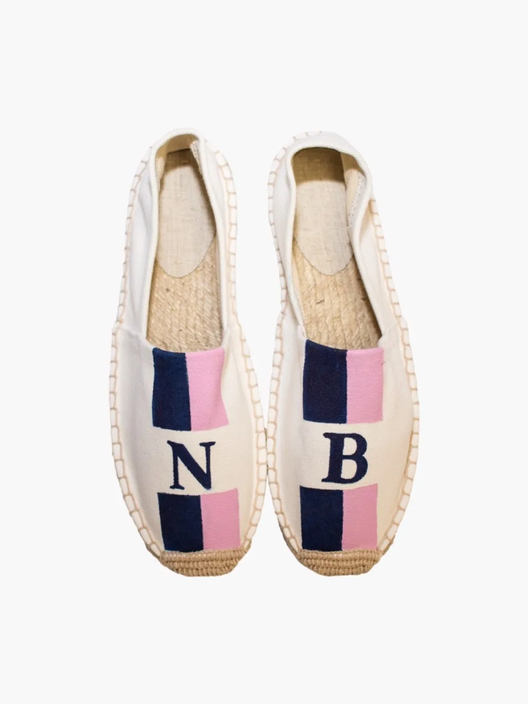 Flat Monogram Espadrilles: Personalised