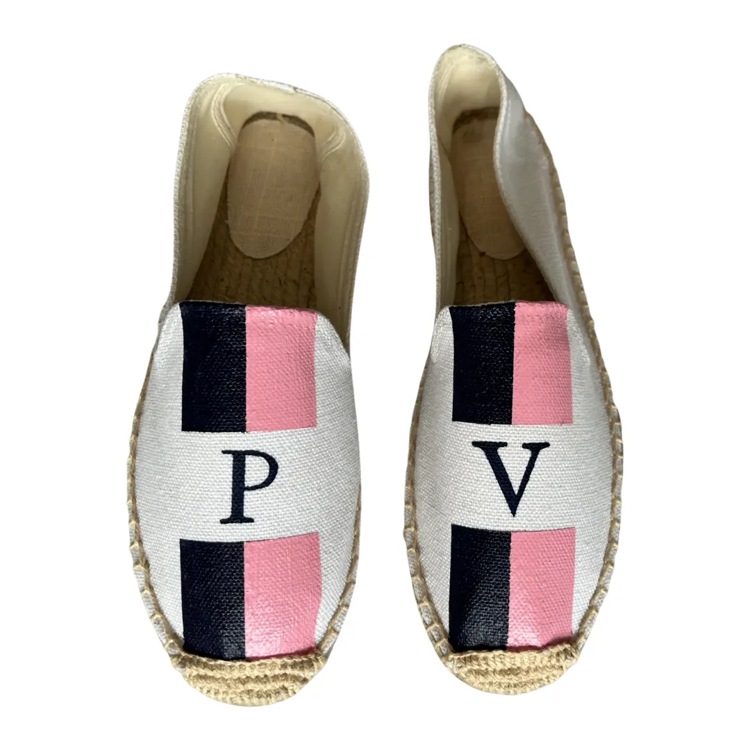 Flat Monogram Espadrilles: Personalised