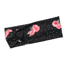 Flowers & Polka Dots Headband