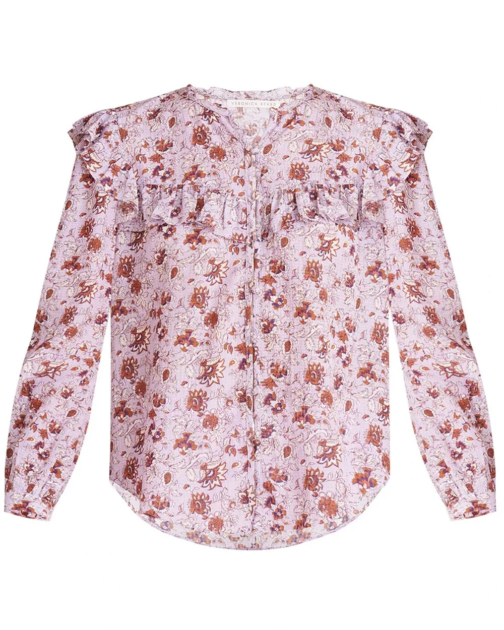 Lavender Floral Viveca Blouse