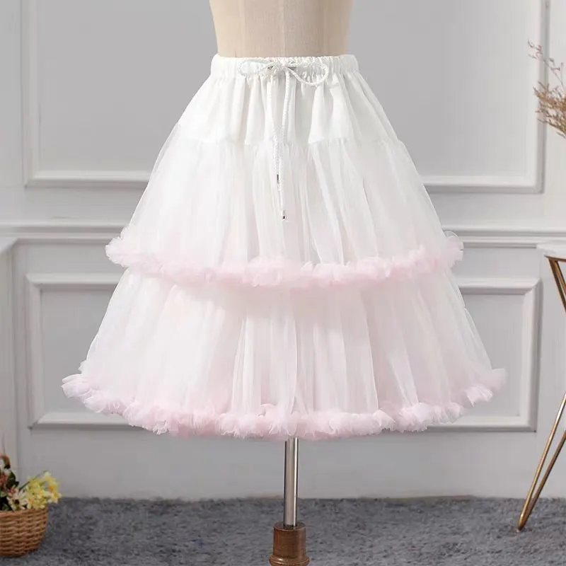 Marshmallow Cloud bustles puff skirt