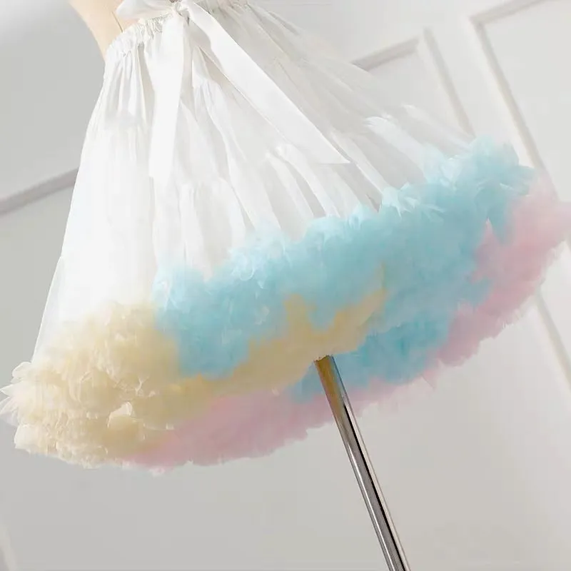 Marshmallow Cloud bustles puff skirt