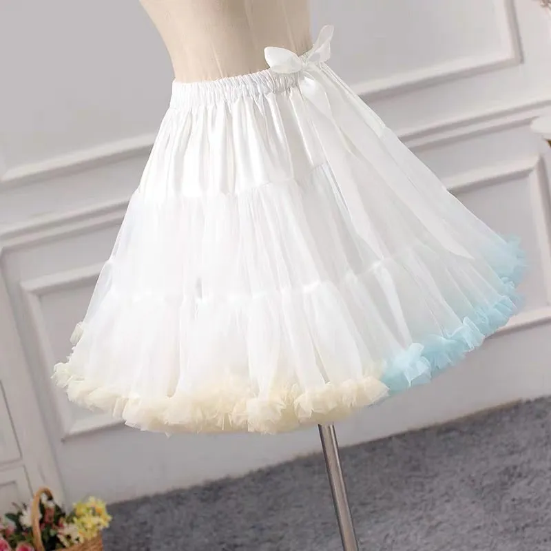 Marshmallow Cloud bustles puff skirt