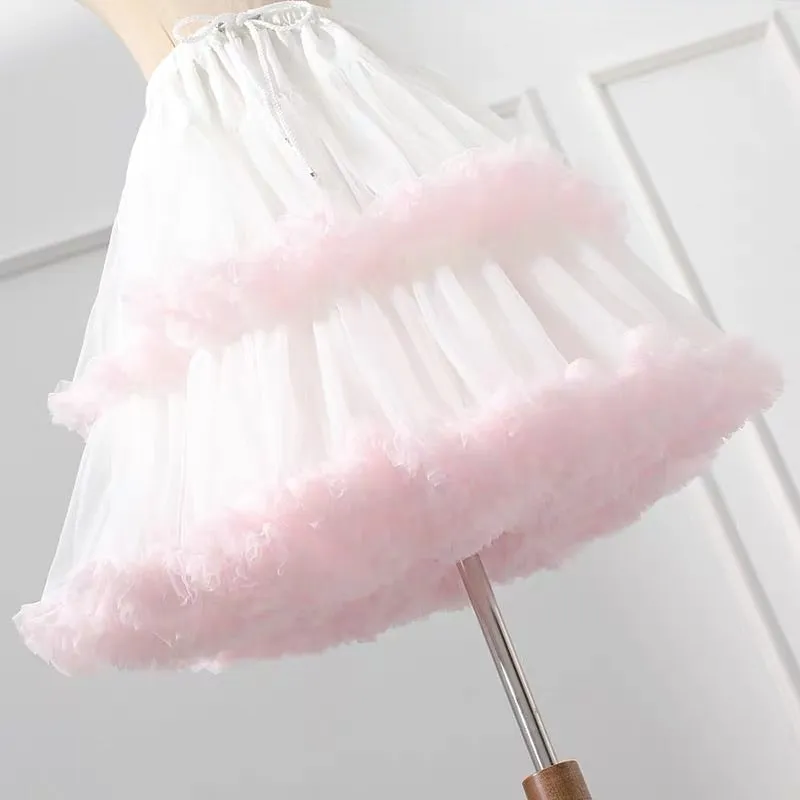 Marshmallow Cloud bustles puff skirt