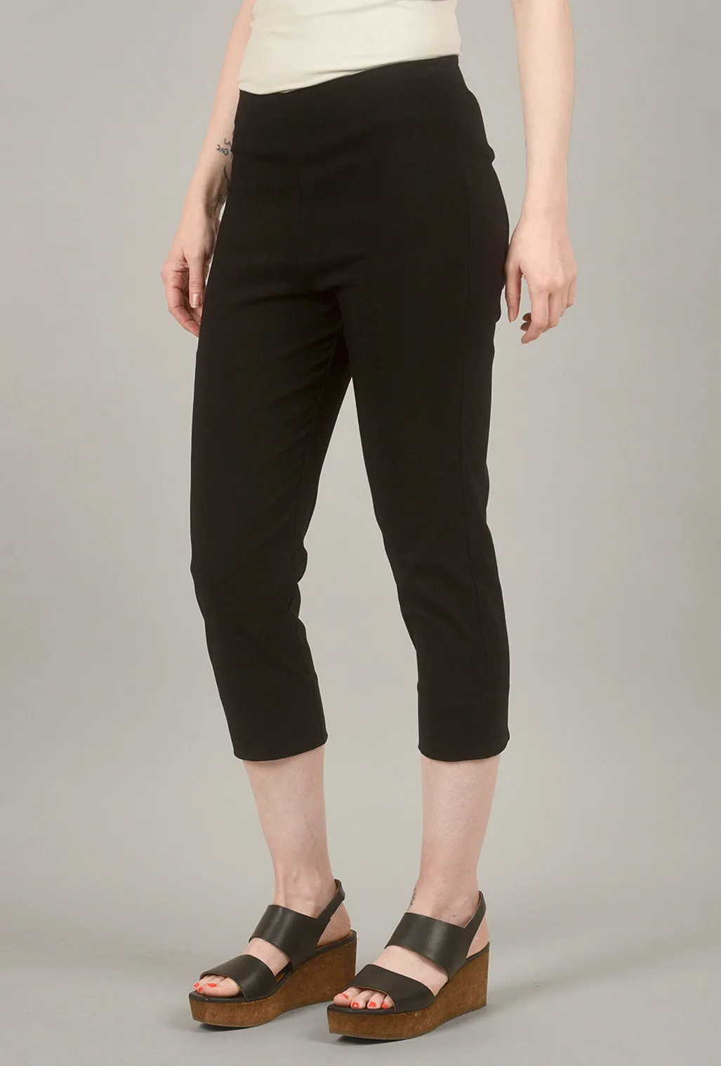 Mindy Cropped Pant, Black