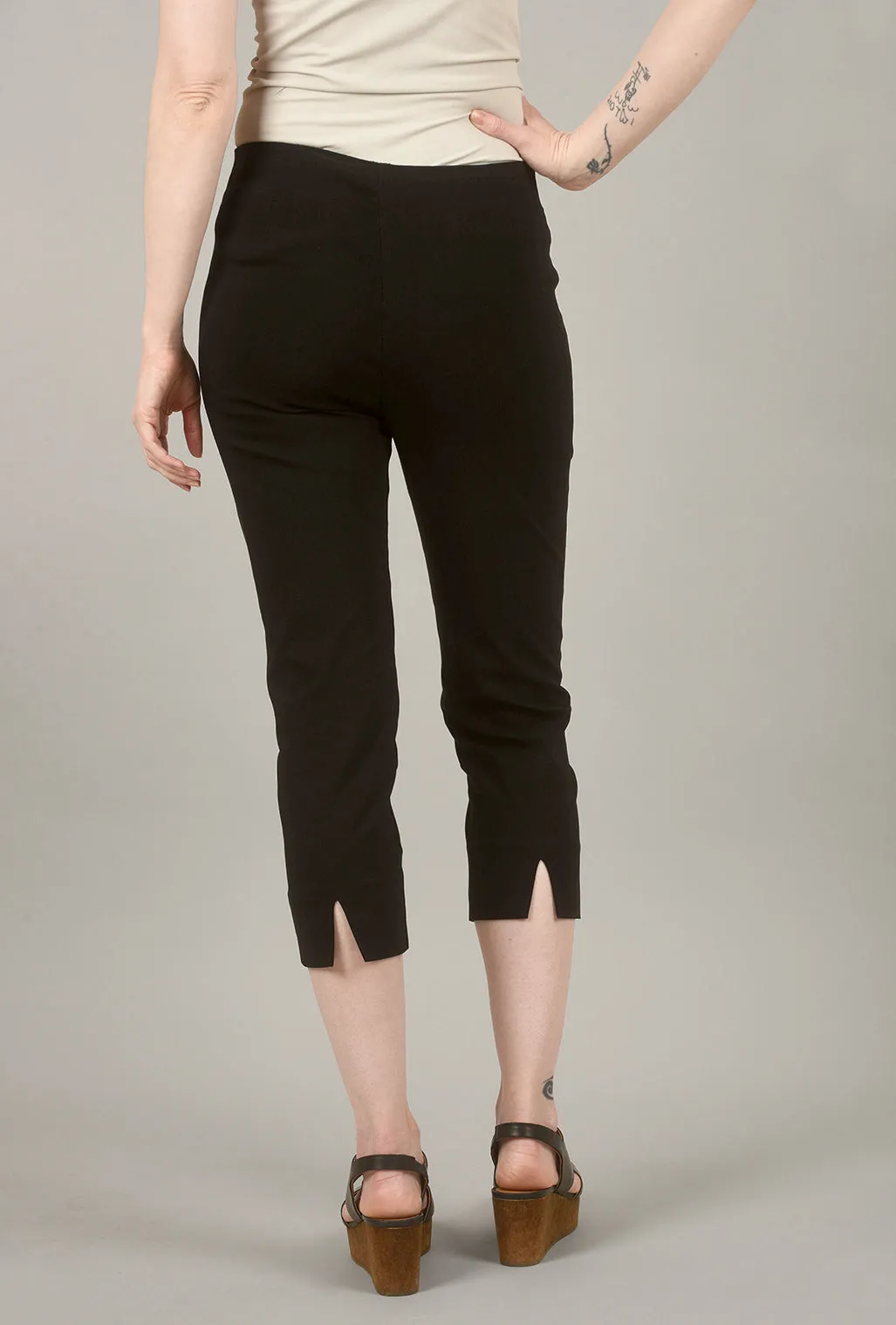 Mindy Cropped Pant, Black