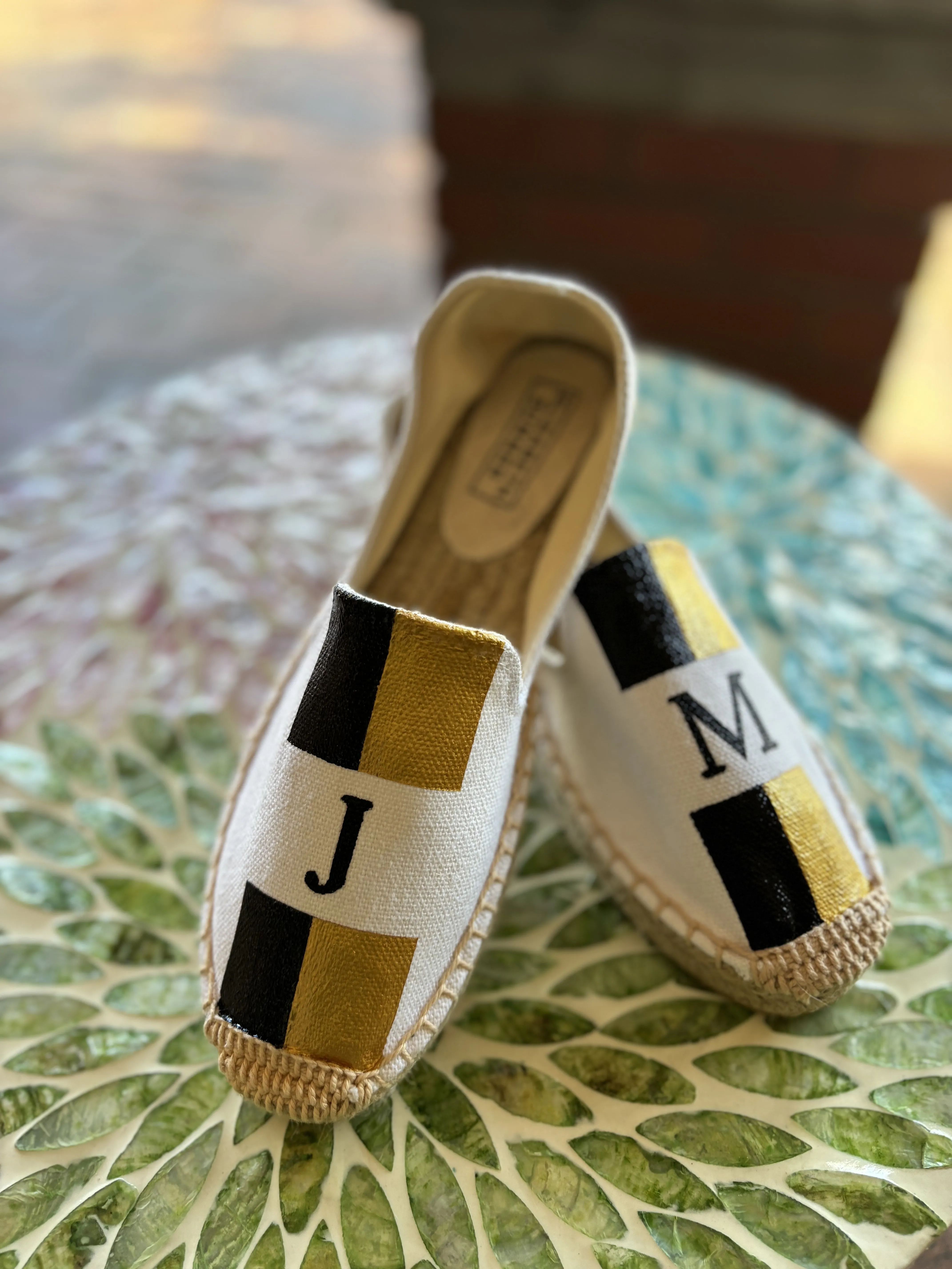 Monogram Platform Espadrilles: Personalised