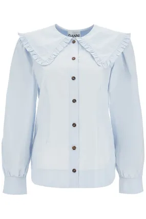 Oversized Collar Cotton Shirt