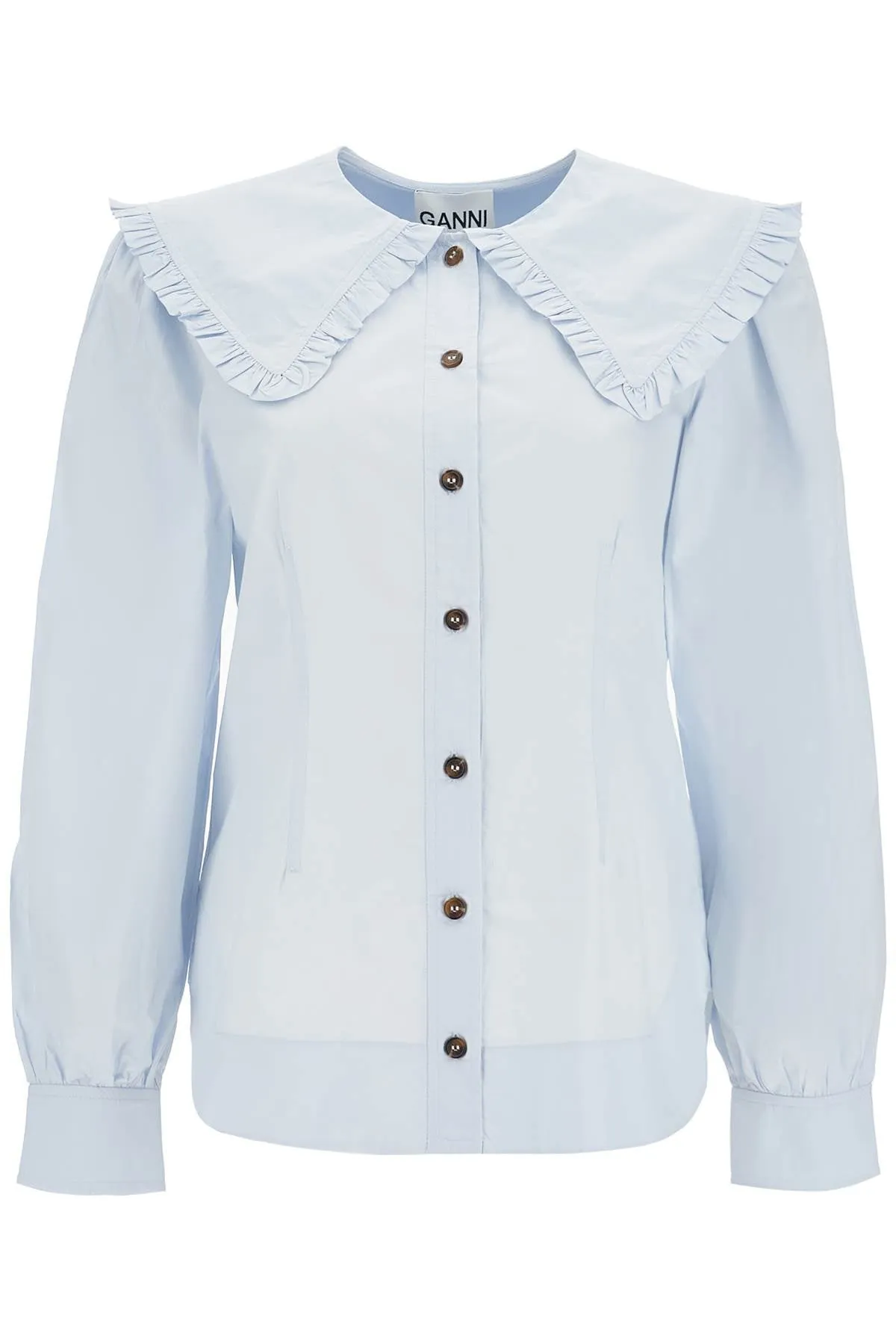 Oversized Collar Cotton Shirt