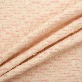 Pastel Pink Coloured Bouclé