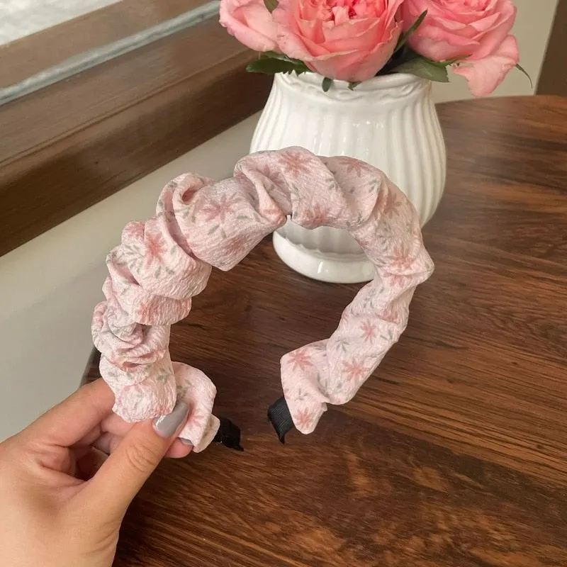 Pink Floral Headbands