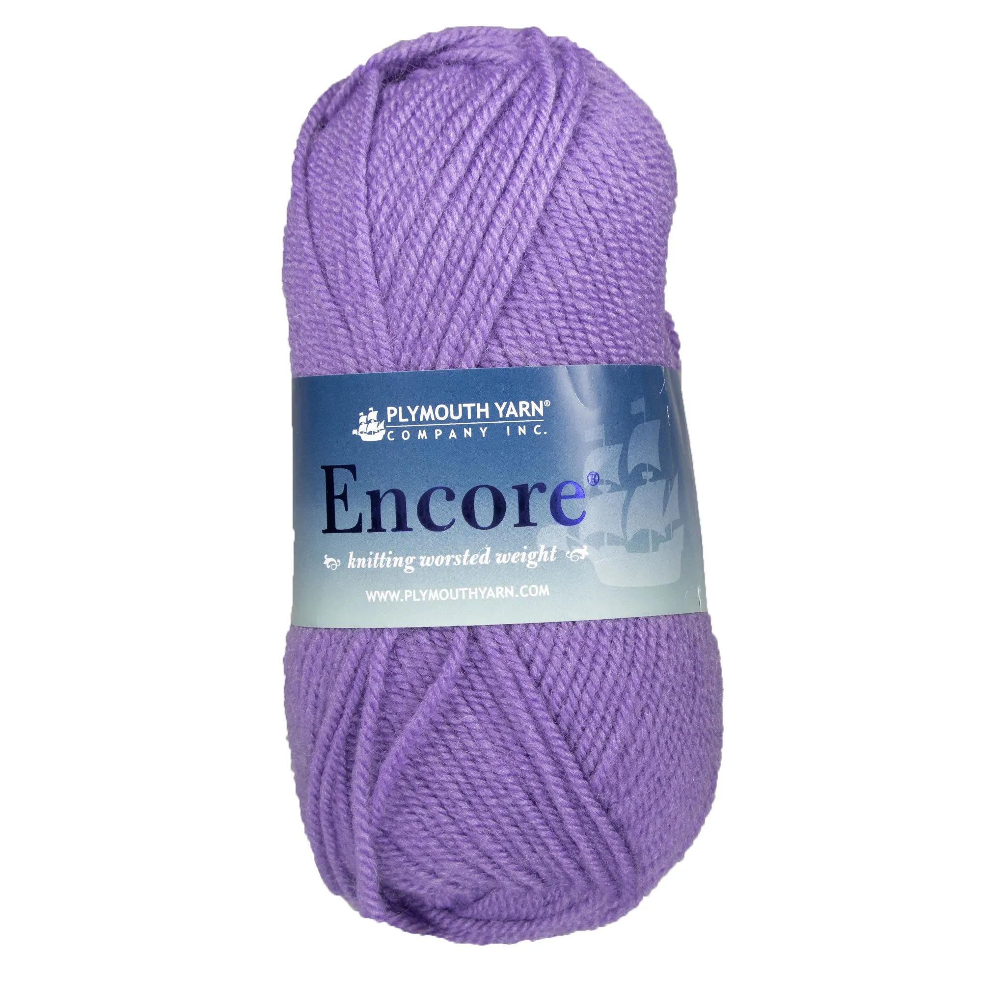 Plymouth Yarn Encore Worsted Yarn - 1033 Medium Lavender