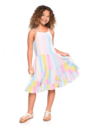 Rainbow Tiered Sun Dress