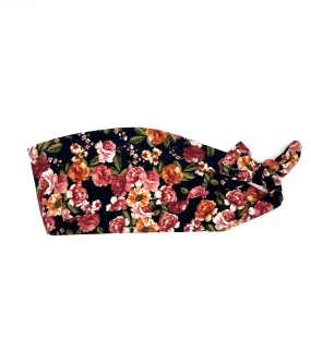 Roses on Black 3-inch Headband