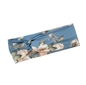 Slate Blue Floral Headband