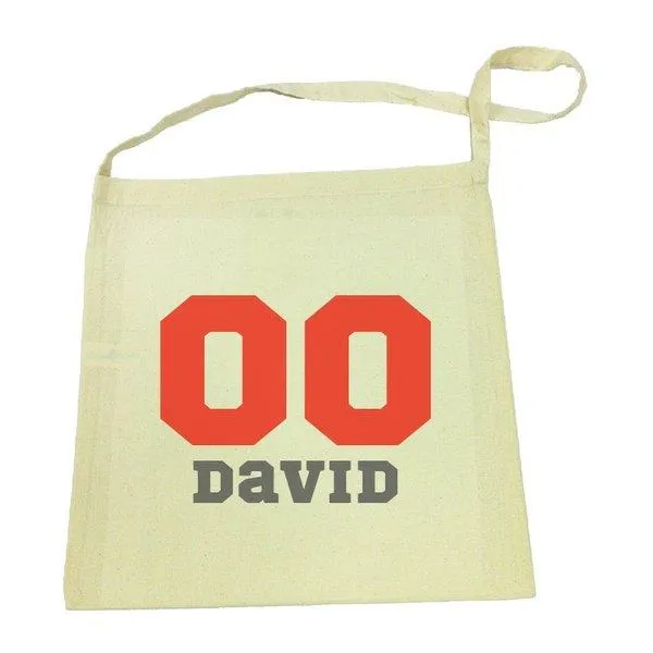 Sports Number Calico Tote Bag