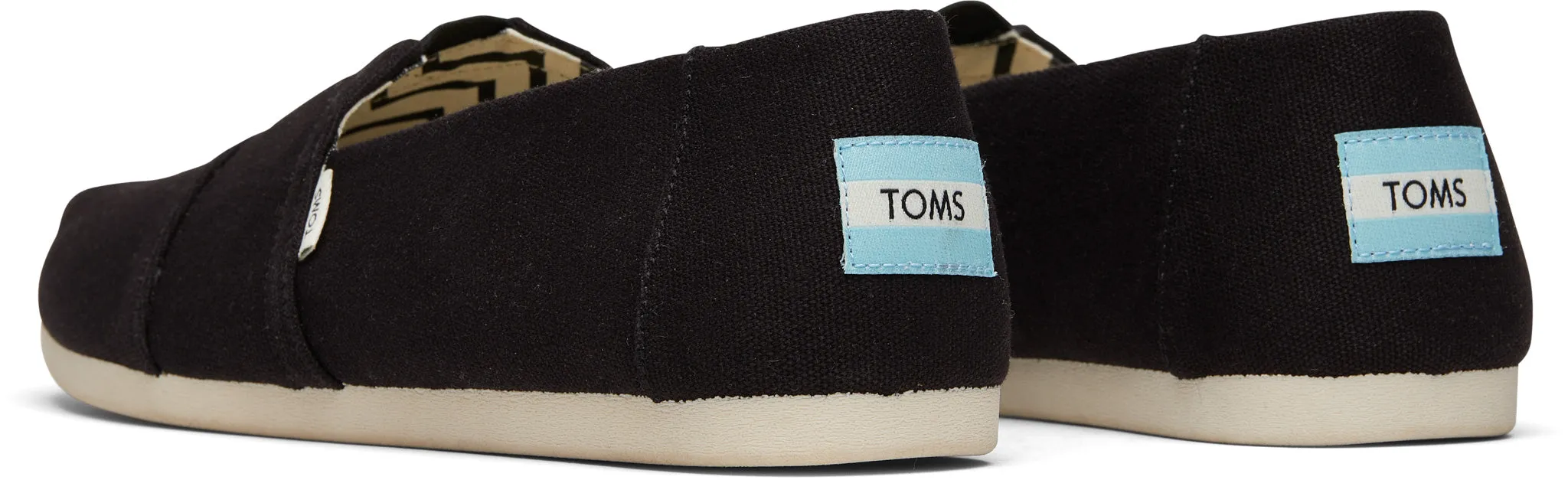 Toms Men Alpargata Black Recycled Cotton Canvas