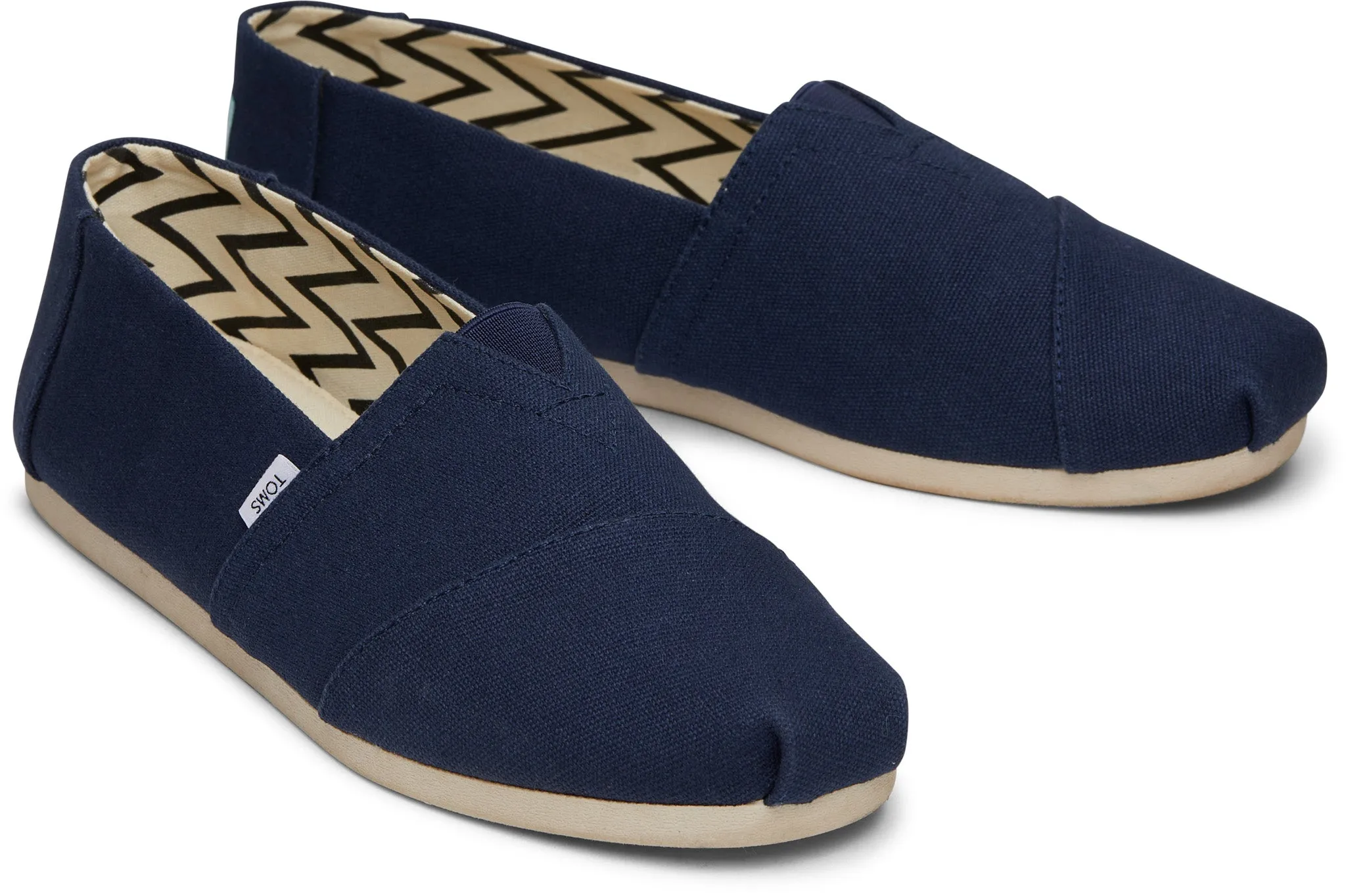 Toms Men Alpargata Navy Recycled Cotton Canvas