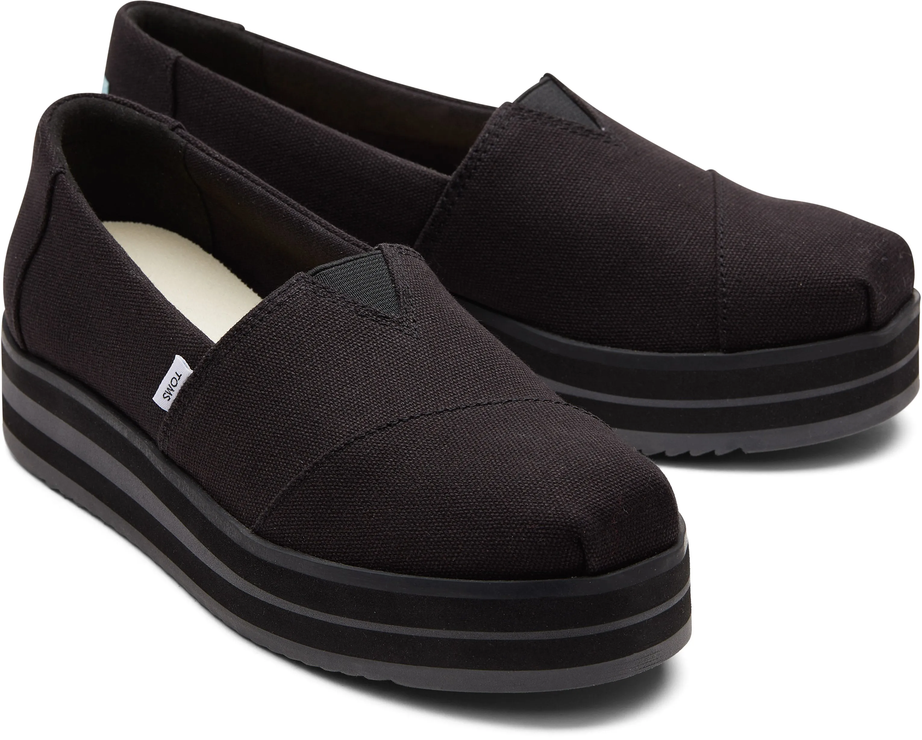 Toms Women Alp Midform Black Canvas