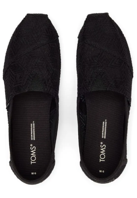 Toms Women Alpargata Black Geo Mosaic