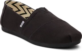 Toms Women Alpargata Black/Black Recycled Cotton Canvas