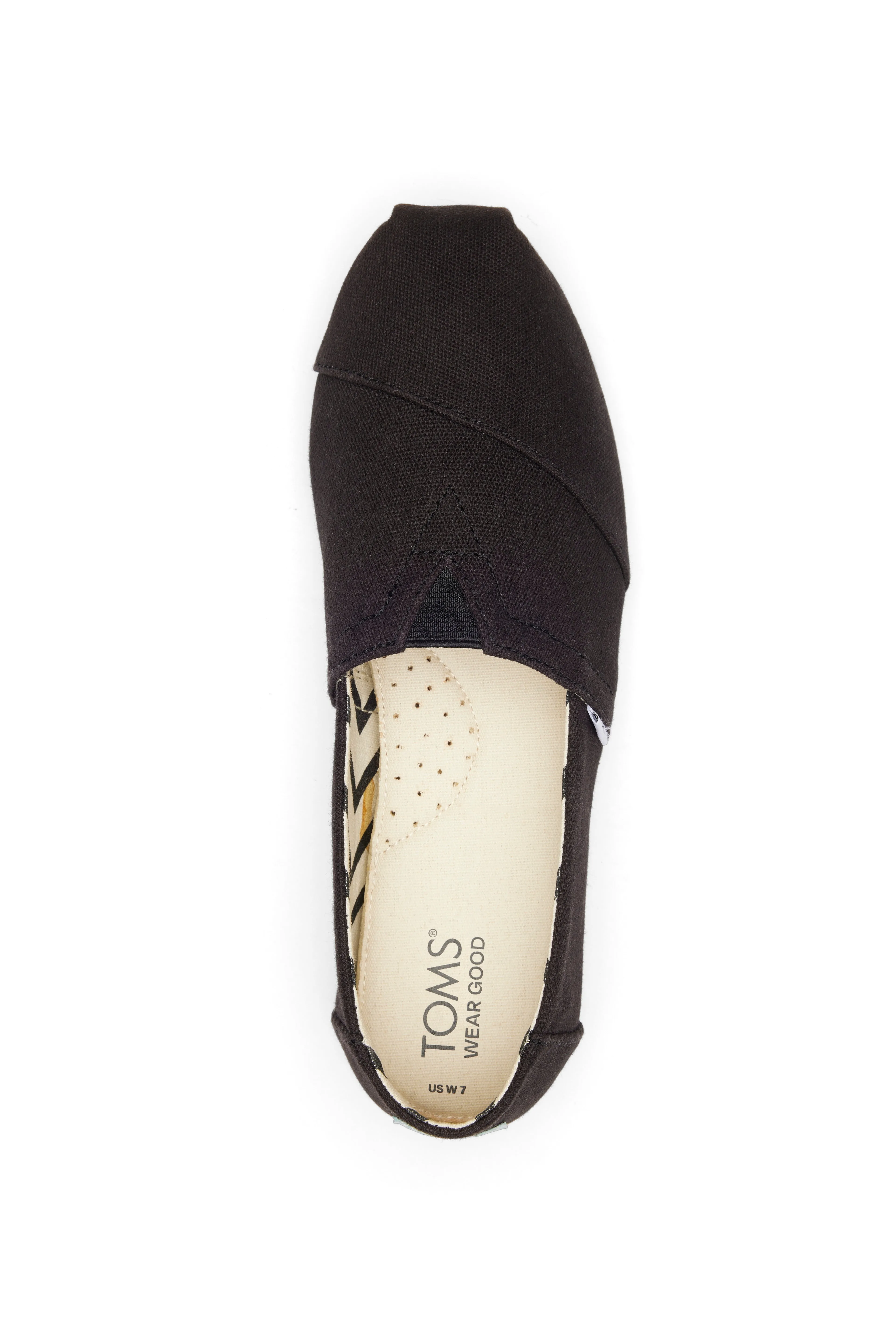 Toms Women Alpargata Black/Black Recycled Cotton Canvas