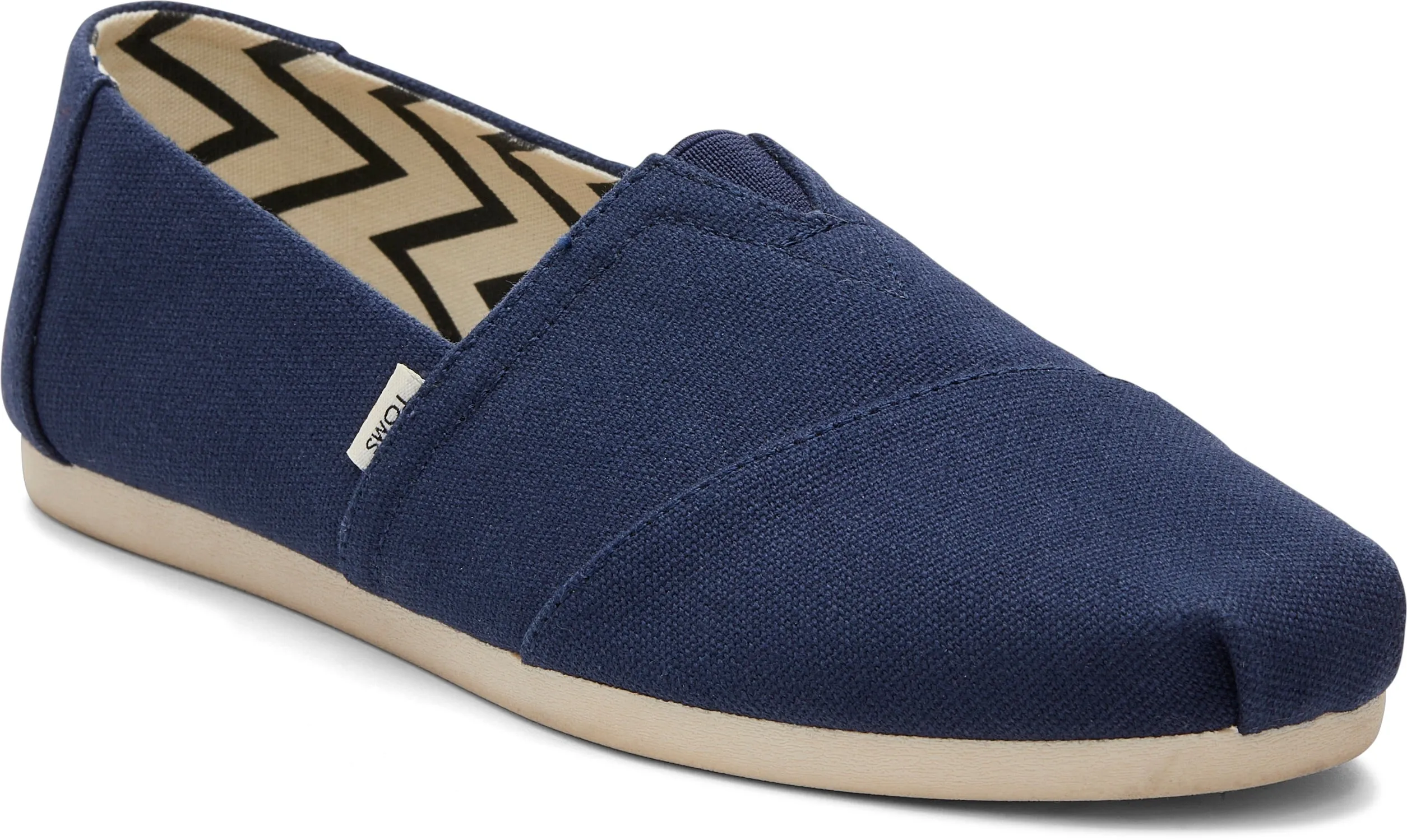 Toms Women Alpargata Navy Recycled Cotton Canvas