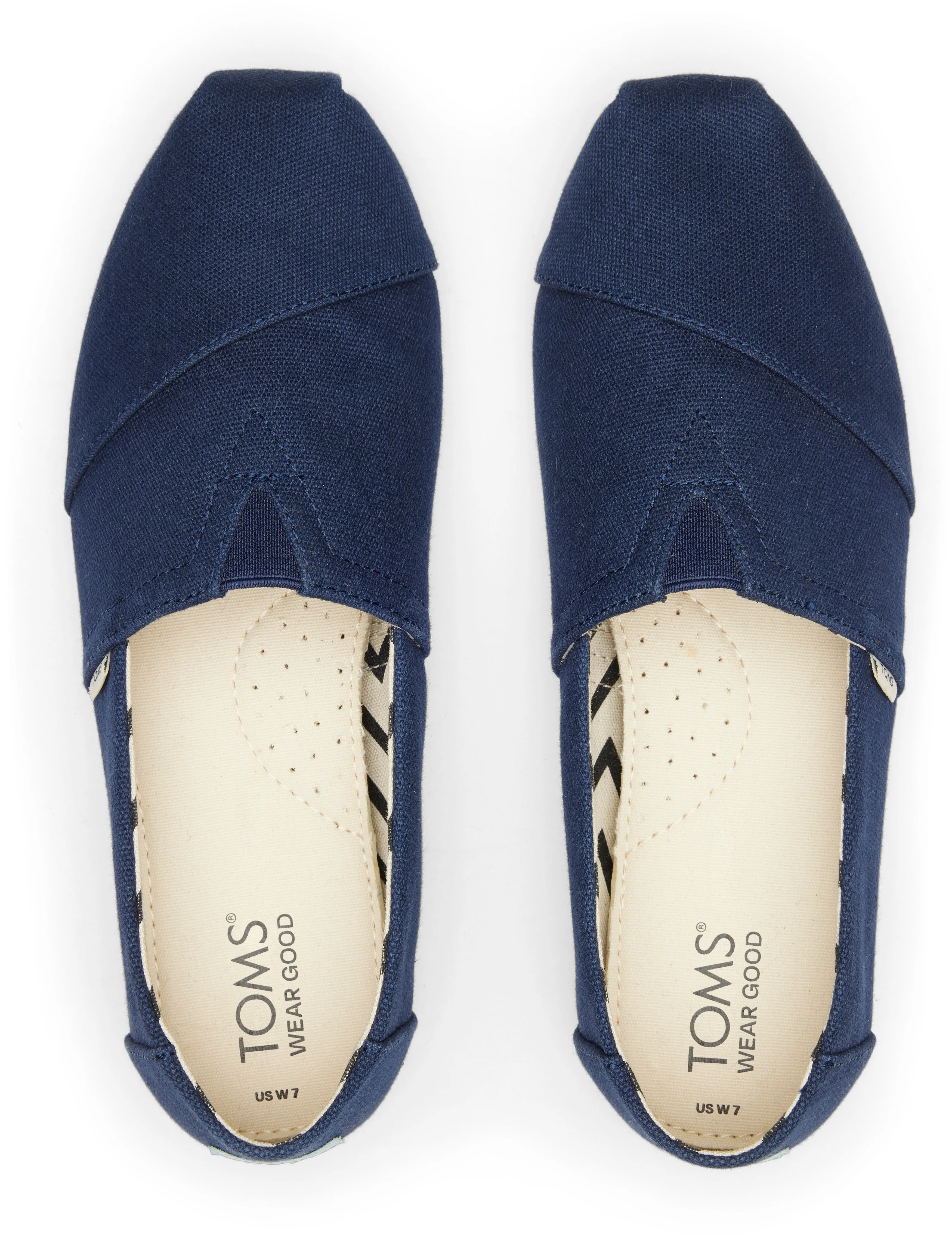 Toms Women Alpargata Navy Recycled Cotton Canvas