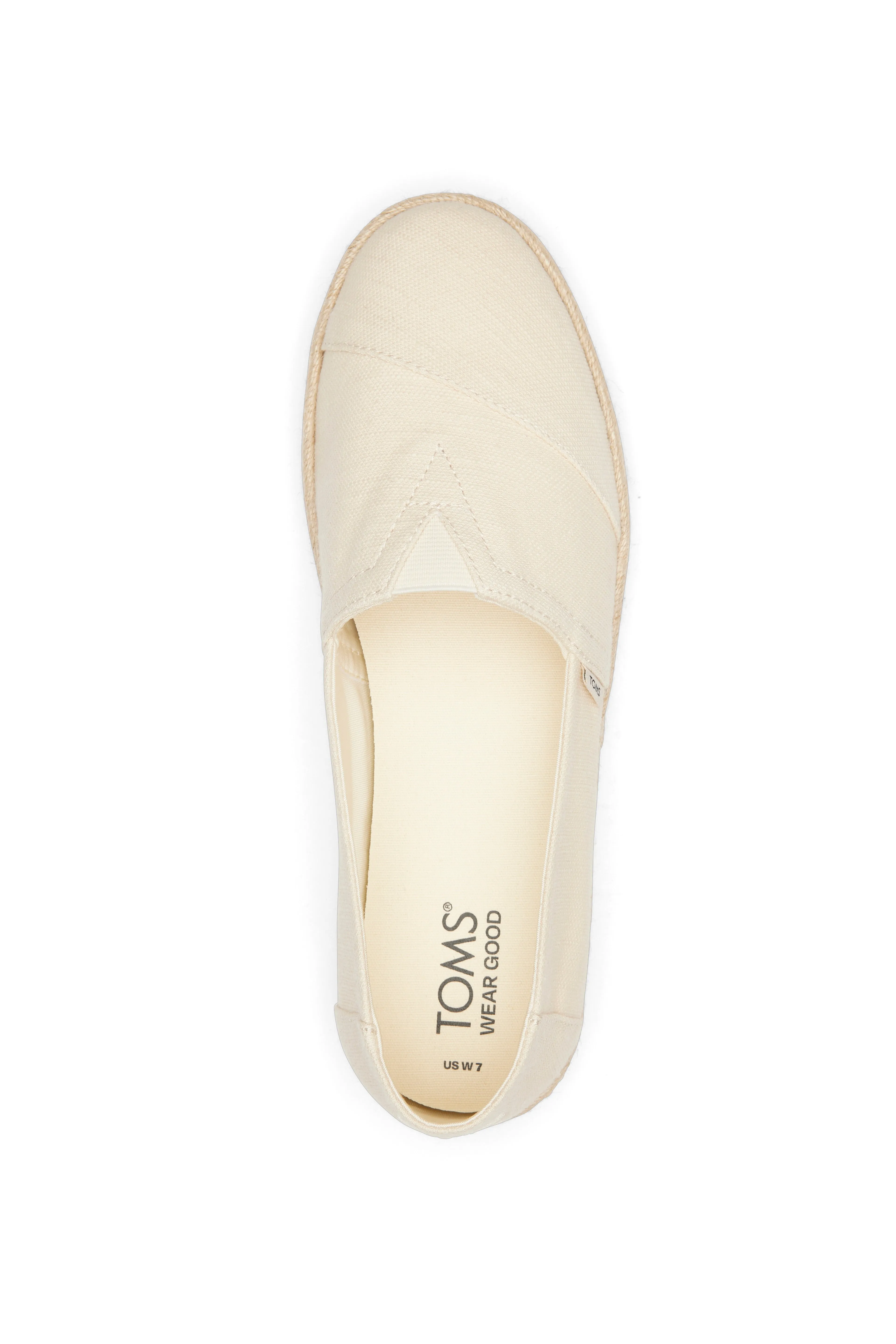 Toms Women Alpargata Rope 2.0 Natural Recycled Cotton Slubby