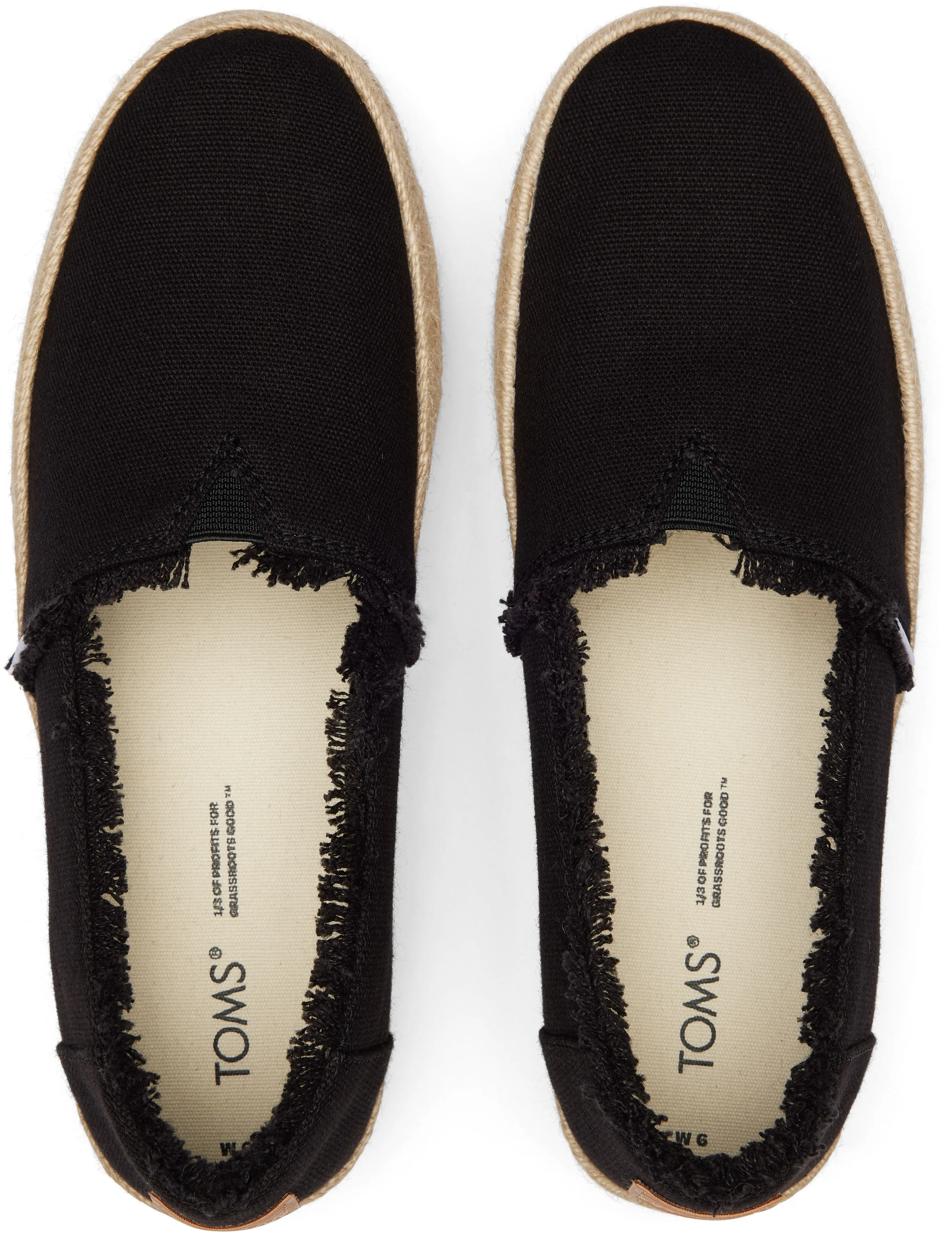 Toms Women Valencia Black Canvas