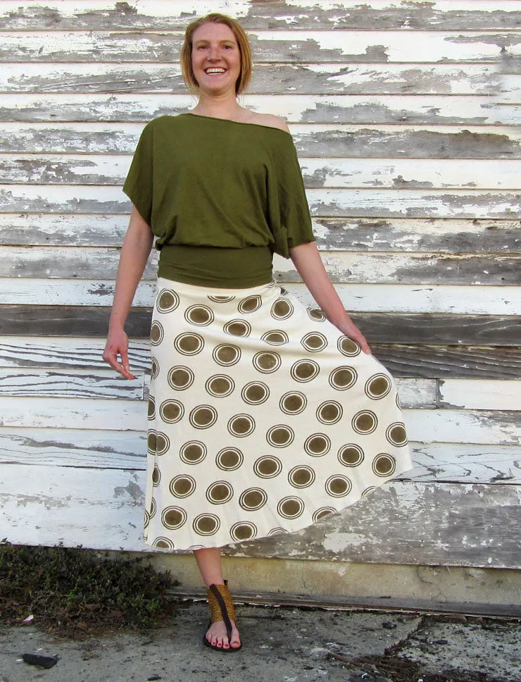 Wanderer Below Knee BLOCK PRINTED Skirt